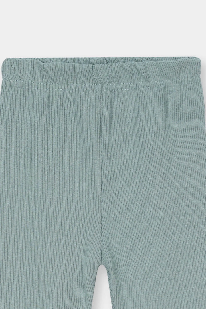 Girls' Floral Embroidered Corduroy Jumper & Ribbed Leggings Set