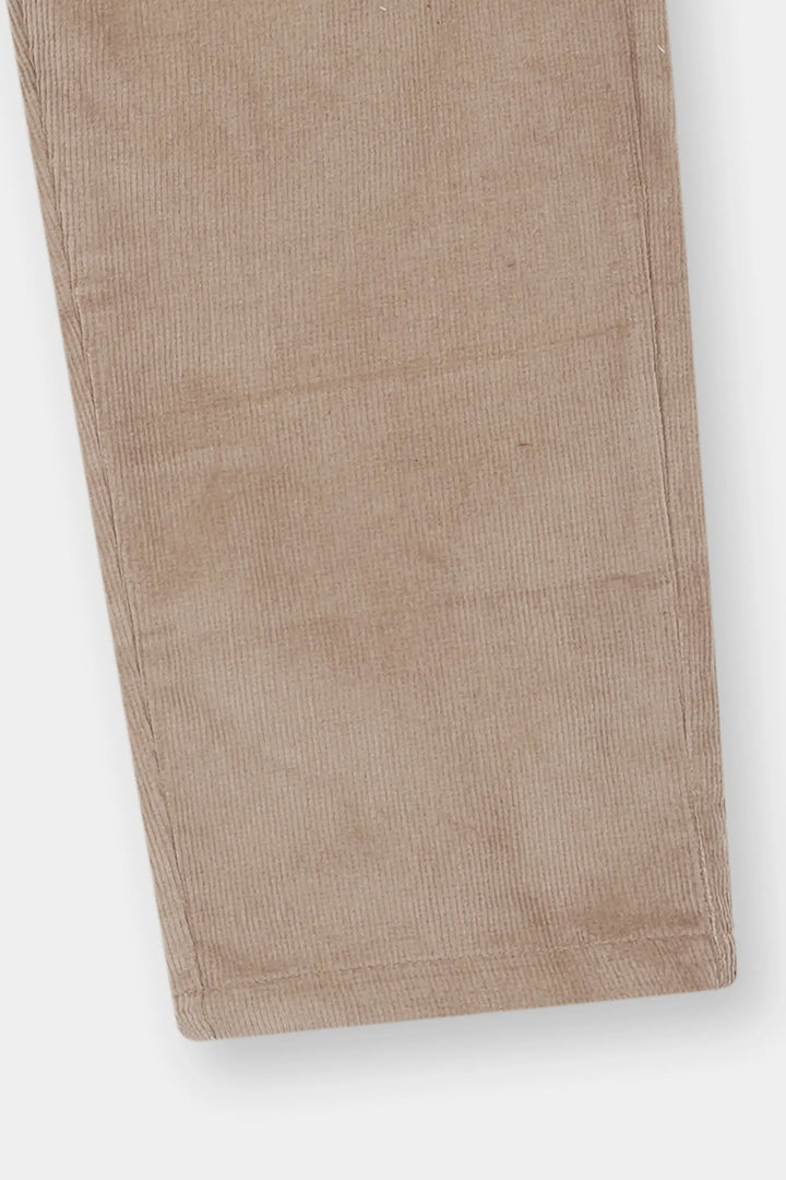 Boys' Classic Tan Grid Button-Down Shirt - Premium Smart Casual Wear